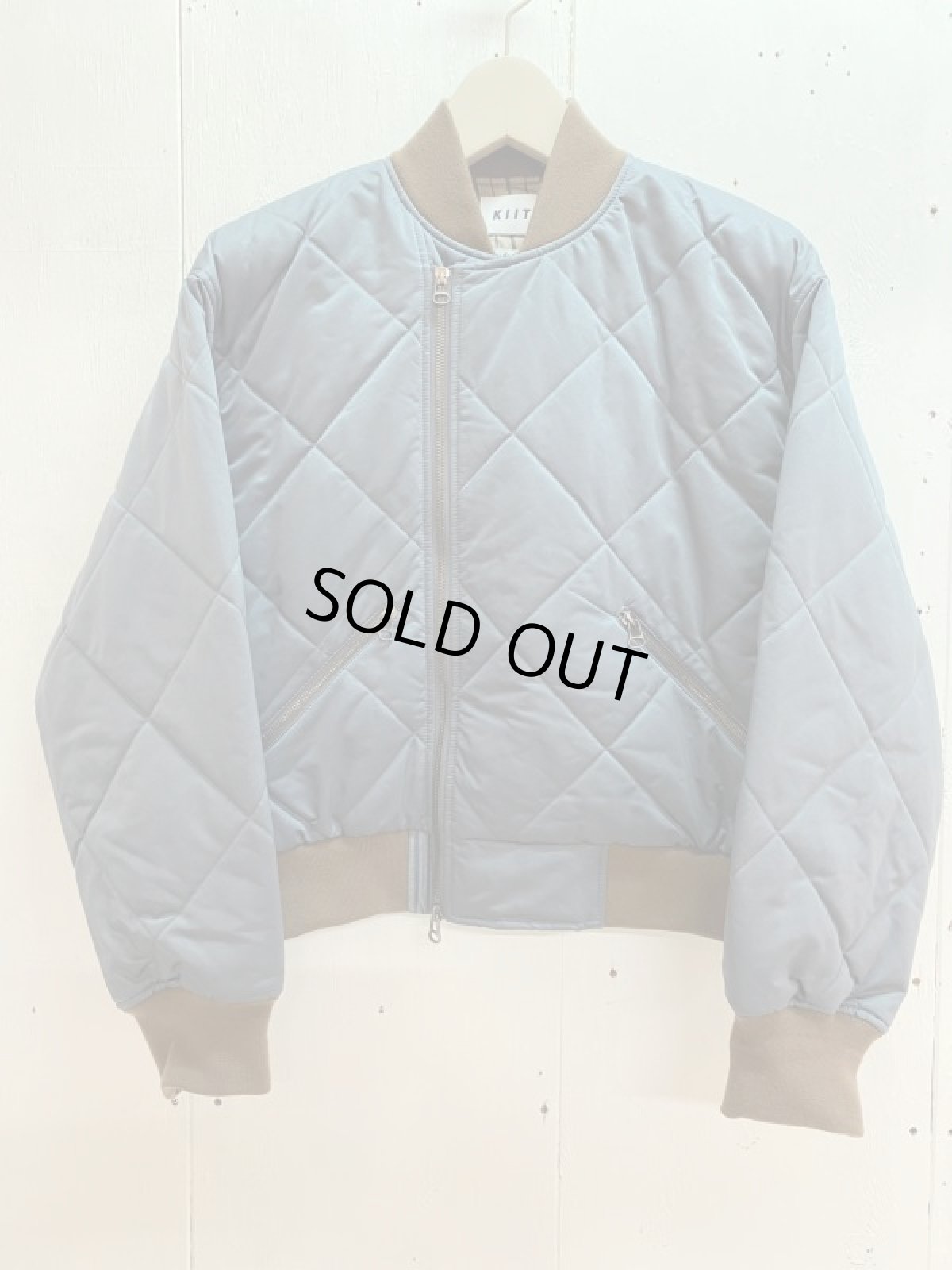 画像1: KIIT(キート) SPLIT YARN SATIN QUILTED BOMBER JKT KIP-Y18-500 women's (1)