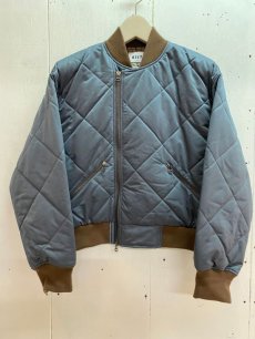 画像1: KIIT(キート) SPLIT YARN SATIN QUILTED BOMBER JKT KIP-Y18-500 women's (1)