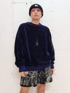 画像7: KIIT(キート) C/P HEAVY VELOR BORDER CREW NECK PULLOVER KIP-T93-003 (7)