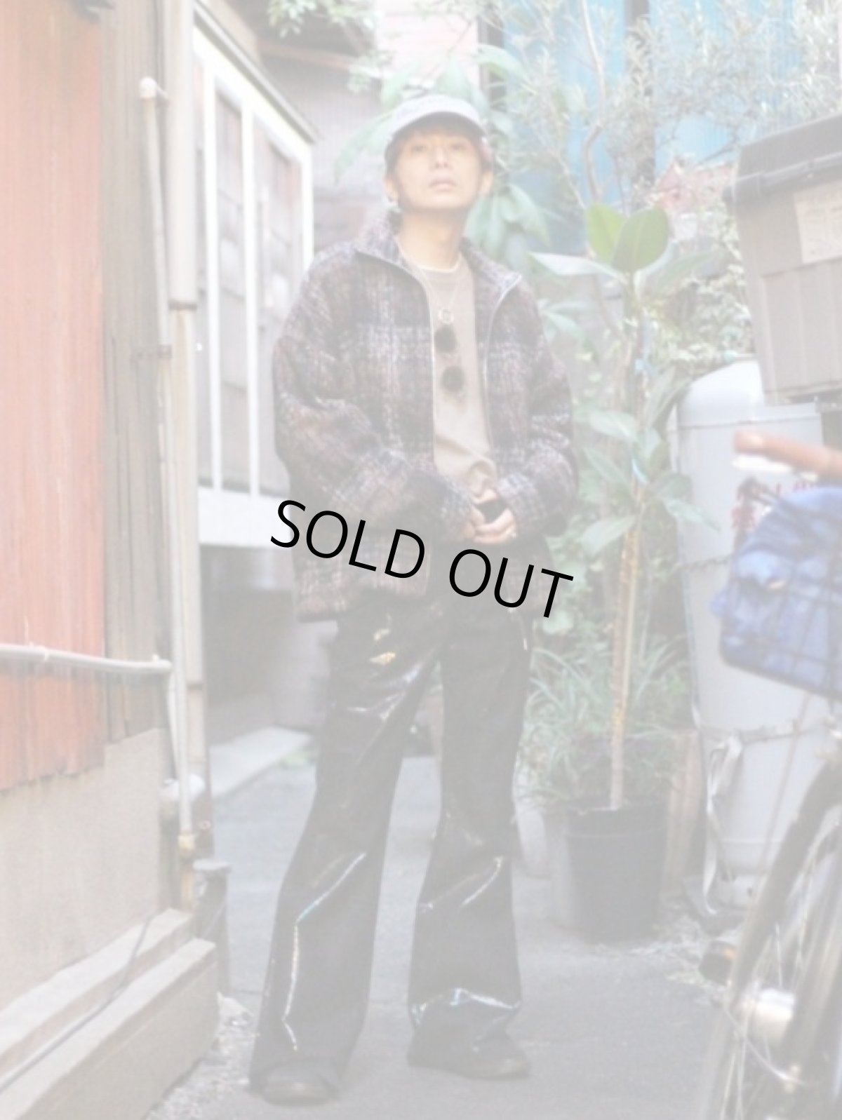 画像13: KIIT(キート) MOHAIR BLEND WOOL SHAGGY CHECK HIGH NECK FULL ZIP JKT KIP-Y93-802 (13)