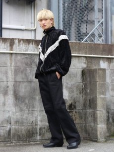 画像15: A PUZZLING HOME(アパズリングホーム) LACE LINE TRAINING JACKET (BLK) (15)