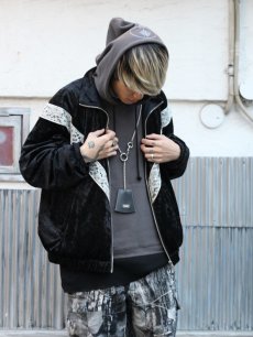 画像14: A PUZZLING HOME(アパズリングホーム) LACE LINE TRAINING JACKET (BLK) (14)