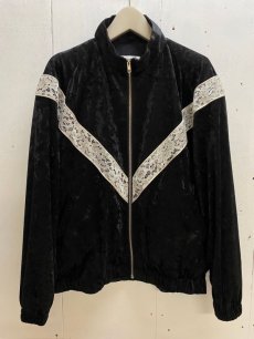 画像1: A PUZZLING HOME(アパズリングホーム) LACE LINE TRAINING JACKET (BLK) (1)