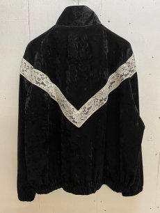 画像4: A PUZZLING HOME(アパズリングホーム) LACE LINE TRAINING JACKET (BLK) (4)