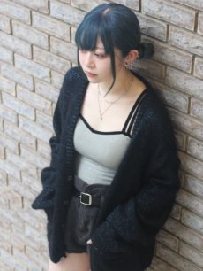 画像14: A PUZZLING HOME(アパズリングホーム) LAME MOHAIR CARDIGAN (14)