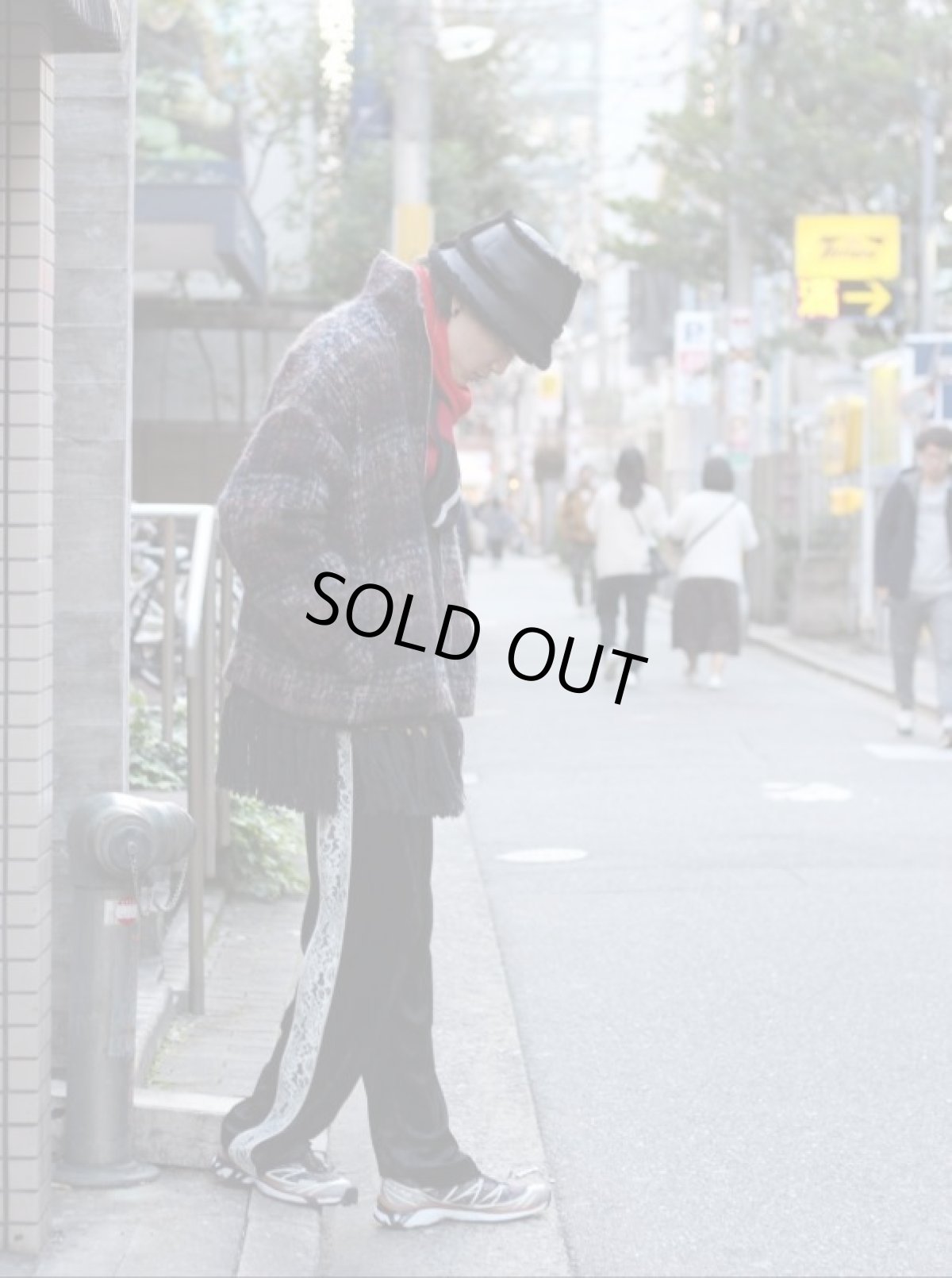 画像10: KIIT(キート) MOHAIR BLEND WOOL SHAGGY CHECK HIGH NECK FULL ZIP JKT KIP-Y93-802 (10)