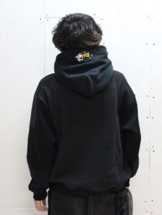 画像6: Takaya Hioki (タカヤヒオキ) OLD STUSSY REMAKE PULL OVER HOODIE  REBEL ELEMENTS EXCLUSIVE "DAMAGE"(B) (6)