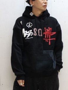 画像5: Takaya Hioki (タカヤヒオキ) OLD STUSSY REMAKE PULL OVER HOODIE  REBEL ELEMENTS EXCLUSIVE "DAMAGE"(A) (5)