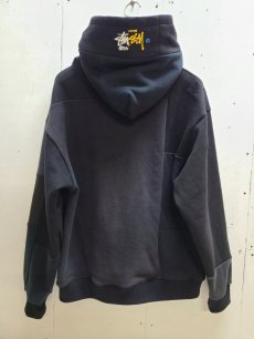 画像3: Takaya Hioki (タカヤヒオキ) OLD STUSSY REMAKE PULL OVER HOODIE  REBEL ELEMENTS EXCLUSIVE "DAMAGE"(B) (3)