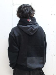 画像6: Takaya Hioki (タカヤヒオキ) OLD STUSSY REMAKE PULL OVER HOODIE  REBEL ELEMENTS EXCLUSIVE "DAMAGE"(A) (6)