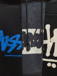 画像3: Takaya Hioki (タカヤヒオキ) OLD STUSSY REMAKE PULL OVER HOODIE  REBEL ELEMENTS EXCLUSIVE "DAMAGE"(E) (3)