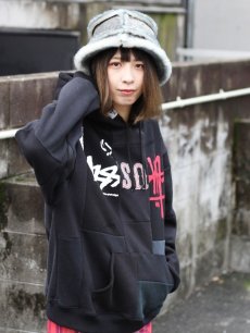 画像7: Takaya Hioki (タカヤヒオキ) OLD STUSSY REMAKE PULL OVER HOODIE  REBEL ELEMENTS EXCLUSIVE "DAMAGE"(A) (7)