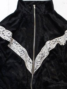 画像6: A PUZZLING HOME(アパズリングホーム) LACE LINE TRAINING JACKET (BLK) (6)