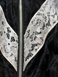 画像8: A PUZZLING HOME(アパズリングホーム) LACE LINE TRAINING JACKET (BLK) (8)