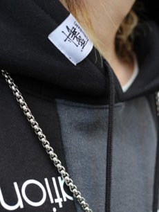 画像15: Takaya Hioki (タカヤヒオキ) OLD STUSSY REMAKE PULL OVER HOODIE  REBEL ELEMENTS EXCLUSIVE "DAMAGE"(C) (15)