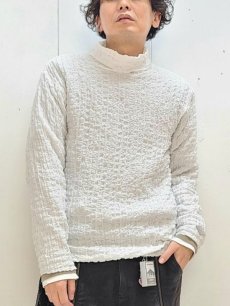 画像5: ★SALE40％0FF★el conductorH(コンダクター) BUMPY TURTLE NECK TOP PD24SC04(WHT) (5)