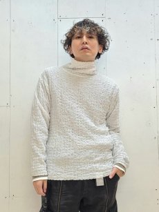 画像4: ★SALE40％0FF★el conductorH(コンダクター) BUMPY TURTLE NECK TOP PD24SC04(WHT) (4)