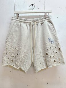 画像1: SUGARHILL(シュガーヒル）CRASHED SWEAT SHORT TROUSERS  2441000908 (1)