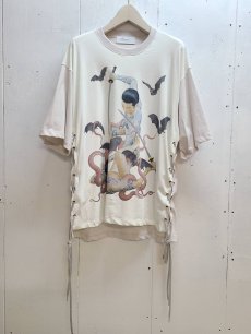 画像2: Azuma.(アズマ) × 天明屋尚 「思念遊戯」LACE UP S/S 24SH-CS-03A-2 (2)