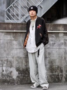 画像10: Azuma.(アズマ) × ROTAR(ローター) 鳥獣戯画 SUKA JACKET 24SH-BL-03(BLK) (10)