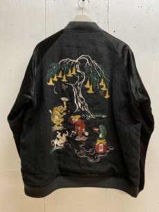 画像1: Azuma.(アズマ) × ROTAR(ローター) 鳥獣戯画 SUKA JACKET 24SH-BL-03(BLK) (1)