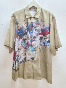 画像1: Azuma.(アズマ) × 天明屋尚 「韻」OPEN COLLAR SHIRT 24SH-SH-02A (1)