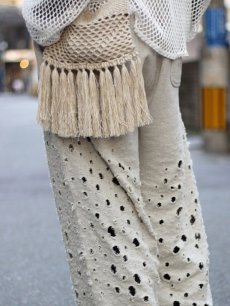 画像8: SUGARHILL(シュガーヒル) COTTON KNIT BAG SMALL 2441001008(IVO/BGE) (8)