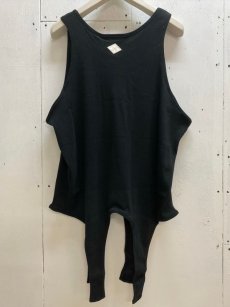 画像4: el conductorH(コンダクター) TAILS COTTON TANKTOP PD24SC05(BLK) (4)