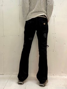 画像15: el conductorH(コンダクター) HARDCORE DESTROYED FLARE JEAN TROUSERS PD24SP03 (15)