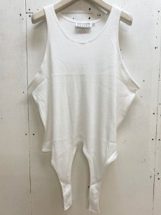 画像1: el conductorH(コンダクター) TAILS COTTON TANKTOP PD24SC05(WHT) (1)