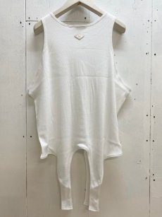 画像4: el conductorH(コンダクター) TAILS COTTON TANKTOP PD24SC05(WHT) (4)