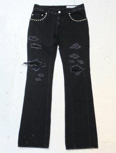 画像8: el conductorH(コンダクター) HARDCORE DESTROYED FLARE JEAN TROUSERS PD24SP03 (8)