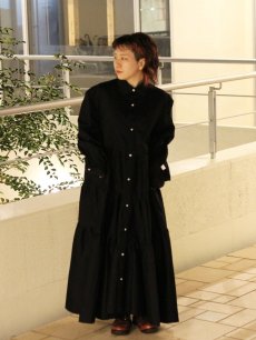 画像11: el conductorH(コンダクター) FRAYED HEM COTTON TIERED DRESS PD24SW02 (11)