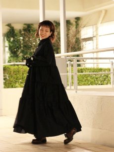 画像12: el conductorH(コンダクター) FRAYED HEM COTTON TIERED DRESS PD24SW02 (12)