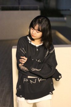 画像10: A PUZZLING HOME(アパズリングホーム) IRON CROSS COTTON KNIT 24ss-007(BLK) (10)