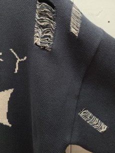 画像3: A PUZZLING HOME(アパズリングホーム) IRON CROSS COTTON KNIT 24ss-007(BLK) (3)