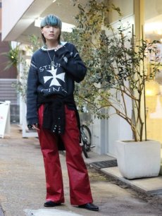 画像8: A PUZZLING HOME(アパズリングホーム) IRON CROSS COTTON KNIT 24ss-007(BLK) (8)
