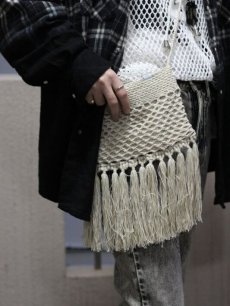 画像12: SUGARHILL(シュガーヒル) COTTON KNIT BAG SMALL 2441001008(IVO/BGE) (12)