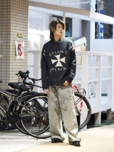 画像11: A PUZZLING HOME(アパズリングホーム) IRON CROSS COTTON KNIT 24ss-007(BLK) (11)