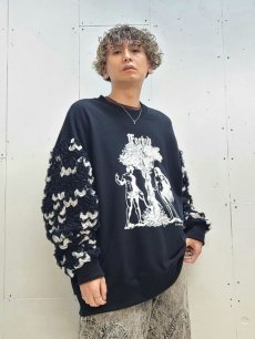 画像13: ★SALE50％0FF★el conductorH(コンダクター) BUBBLE FRILL SLEEVE CREW NECK SWEATER PD24SC06 (13)