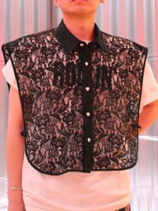 画像8: ★SALE50％0FF★el conductorH(コンダクター) SLEEVELESS CROPPED FLOWER LACE SHIRT PD24SS01 (8)