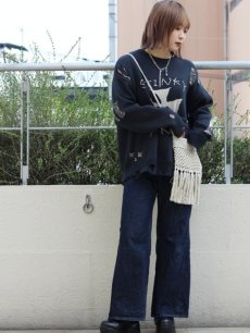 画像14: A PUZZLING HOME(アパズリングホーム) IRON CROSS COTTON KNIT 24ss-007(BLK) (14)