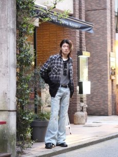 画像13: el conductorH(コンダクター) COTTON LACEUP LONG SLEEVE MESH TOP PD24SC03(BLK) (13)