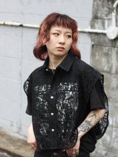 画像21: ★SALE50％0FF★el conductorH(コンダクター) SLEEVELESS CROPPED FLOWER LACE SHIRT PD24SS01 (21)