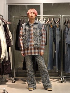 画像8: SUGARHILL(シュガーヒル)CRASHED MODERN DENIM VEST 2441000423  (8)