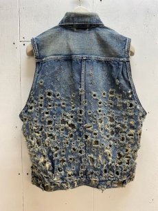 画像5: SUGARHILL(シュガーヒル)CRASHED MODERN DENIM VEST 2441000423  (5)