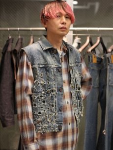 画像9: SUGARHILL(シュガーヒル)CRASHED MODERN DENIM VEST 2441000423  (9)