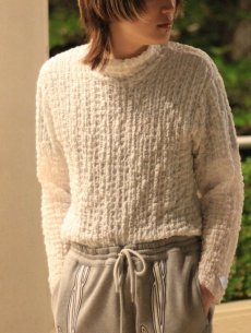 画像13: ★SALE40％0FF★el conductorH(コンダクター) BUMPY TURTLE NECK TOP PD24SC04(WHT) (13)