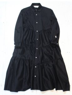 画像1: el conductorH(コンダクター) FRAYED HEM COTTON TIERED DRESS PD24SW02 (1)