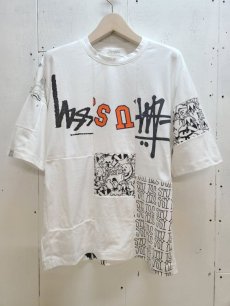 画像1: Takaya Hioki (タカヤヒオキ) OLD STUSSY REMAKE S/S  "REBEL ELEMENTS EXCLUSIVE" (WHT)B (1)